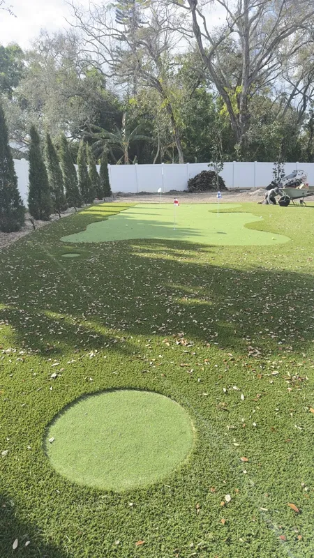 Backyard putting green by Master360 Services in St. Petersburg, FL