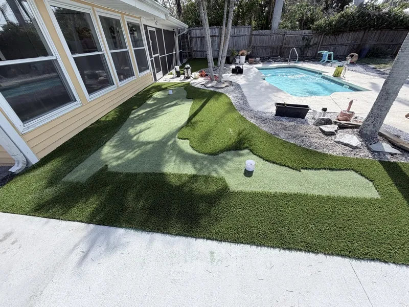 Backyard putting green by Master360 Services in Sarasota, FL