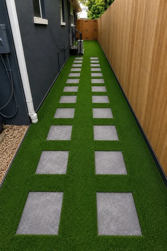 Artificial turf and paver hardscape by Master360 Services in Bradenton, FL
