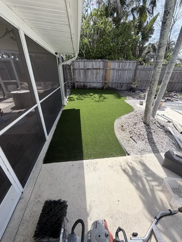 Artificial turf lawn by Master360 Services in St. Petersburg, FL
