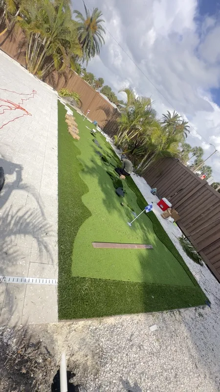 Backyard putting green by Master360 Services in Clearwater, FL
