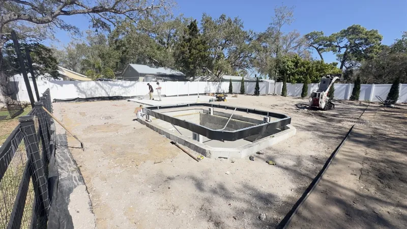 Retaining wall construction by Master360 Services in Bradenton, FL