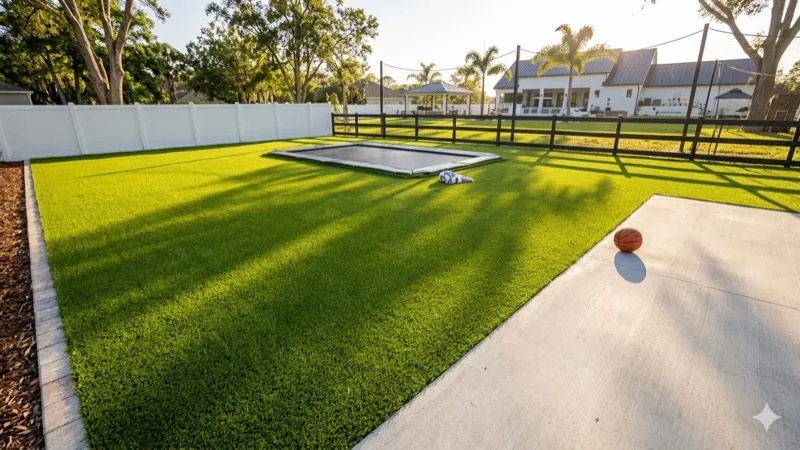 Artificial turf lawn by Master360 Services in Venice, FL